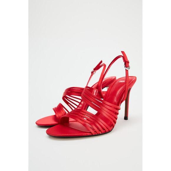 HEELED STRAPPY SANDALS - Picture 1 of 5